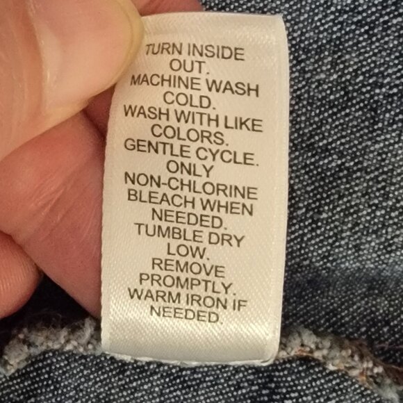 Est. 1946 Nautical Style Puff Shoulder 1980's Relaxed Fit Denim Jacket - Picture 12 of 14